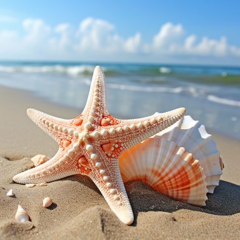 Conch, Starfish, Png Images, Shells, Nature