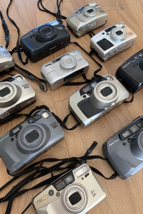 A variety of Pentax cameras up for sale on our website, visit us for more film cameras collection. Vintage Film Photography, Disposable Cameras, Camera Collection, Pentax Camera, Vintage Film Camera, Camera Store, 120 Film, Medium Format Camera, Lens Caps