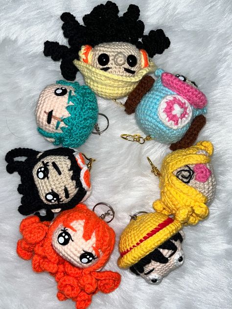 Pirate Character, Amigurumi Keychain, Keychain Pattern, Crochet Keychain Pattern, Pola Amigurumi, Matching Keychains, Crochet Inspo, Crochet Keychain, Yarn Projects