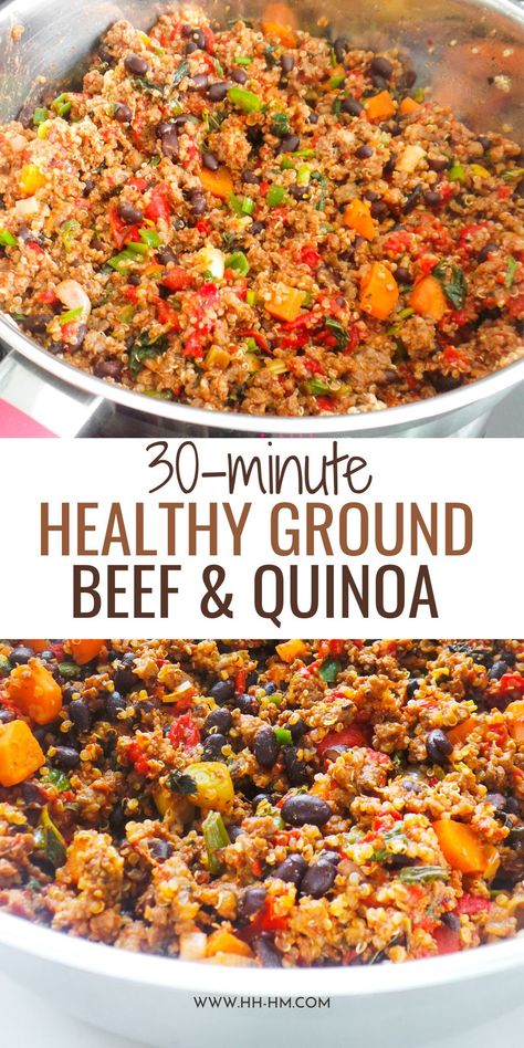 Ground Beef And Quinoa Recipes Healthy, Yves Veggie Ground Recipes, Healthy Ground Beef Recipes Dairy Free, Meal Prep Dinner Ground Beef, Healthy Recipe Ground Beef, Ground Pork And Quinoa Recipes, Healthy Beef Meal Prep Recipes, Minced Beef Meal Prep, Ground Beef And Cilantro Recipes