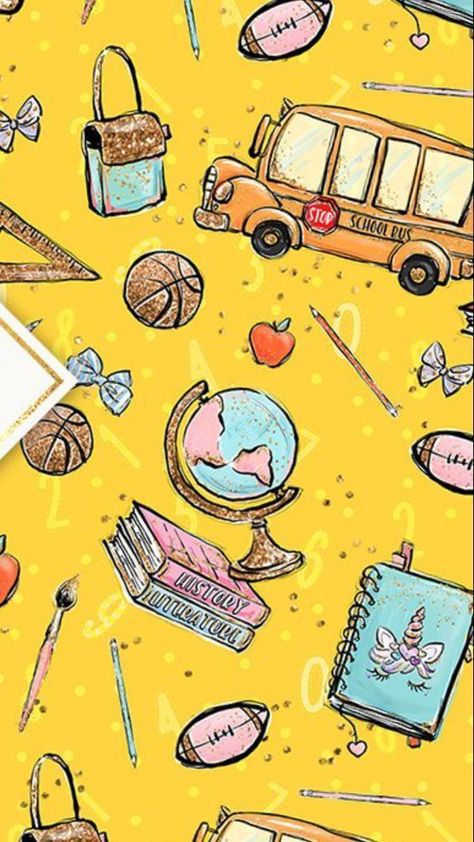 Cute School Wallpapers, Teacher Background Wallpapers, Aesthetic Wallpaper Macbook, Aesthetic Wallpaper Travel, Notebook Clipart, Joyful Aesthetic, Travel Aesthetic Wallpaper, Clipart Aesthetic, Aesthetic Clipart