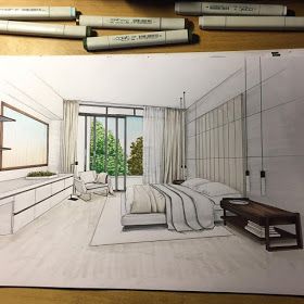 Interior Architecture Sketch, House Design Interior, Interior Design Sketchbook, Furniture Design Sketches, Architecture Drawing Plan, Interior Design Renderings, Interior Architecture Drawing, Drawing Interior, Interior Design Drawings