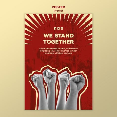 Pubmats Graphic Design, Rally Poster, Free Psd Poster, Graphic Design School, Graphic Shapes Design, Protest Posters, Graphic Design Infographic, Poster Human, Flyer And Poster Design