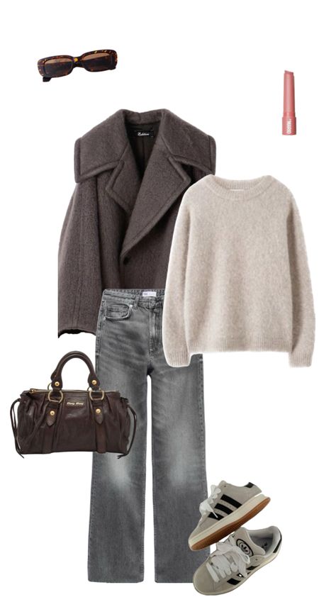 winter fit ❄️ Ny Outfits, Winter Outfits Aesthetic, Mode Zara, Outfit Layout, Winter Fit, Autumn Fits, Stockholm Fashion, Causual Outfits, Winter Outfits For Work