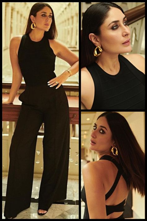 Kareena Kapoor Khan Outfit, Makeup Looks For Black Dress Classy, Kareena Kapoor Style, Kareena Kapoor Outfits, Semi Casual Outfit Women, Diwali Dress, Semi Casual Outfit, Simple Aesthetics, Bollywood Makeup