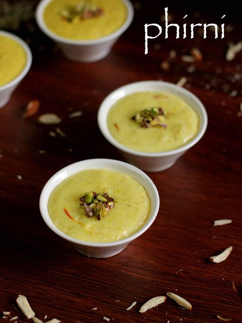 phirni recipe | firni recipe | phirni sweet recipe | rice phirni Phirni Recipe, Kashmiri Recipes, Indian Rice Pudding, Pudding Desserts Recipes, Jain Recipes, Sweet Dish, Mango Recipes, Indian Dessert Recipes, Indian Sweet