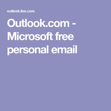 Outlook.com - Microsoft free personal email Prize Giveaway, Publisher Clearing House, Publishers Clearing House, Outlook Email, Online Apps, Microsoft Outlook, Free Email, Baby Knitting, Microsoft