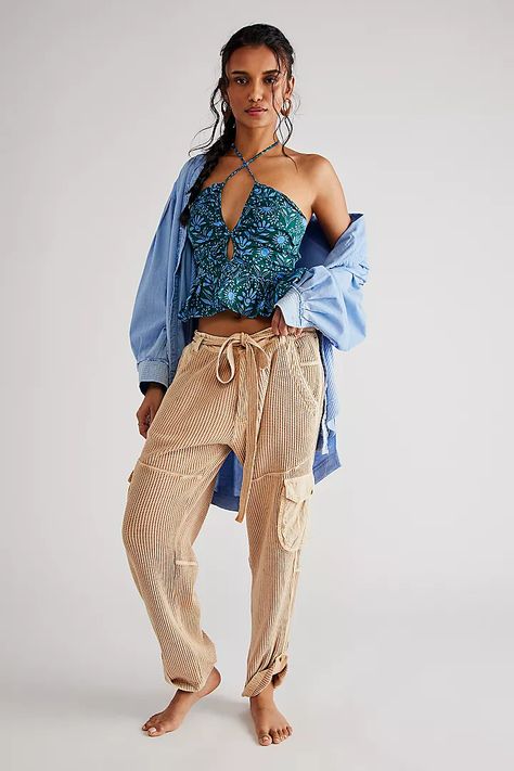 Pants for Women | Trendy & Casual | Free People Essential Pants, Free People Aesthetic, Oversized Pockets, Flattering Pants, Trendy Pants, Best Outfits, Flowing Maxi Dress, Boho Clothing, Waffle Knit