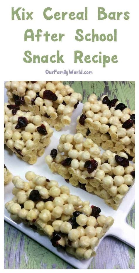 Kix Cereal Marshmallow Treats, Kix Cereal Treats, Kix Cereal Recipes, Cereal Bars Recipe, Kids Snacks Ideas, Cereal Treat Recipes, Kix Cereal, Cereal Bars Recipes, Slow Cooker Dinner Recipes