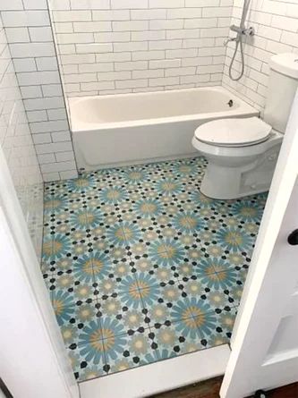 Villa Lagoon Tile Tangier Primero 8" x 8" Cement Field Tile | Wayfair Villa Lagoon Tile, Patterned Wall, Tangier, Bathroom Floor Tiles, Commercial Flooring, Porcelain Flooring, Beautiful Tile, Cement Tile, Wall And Floor Tiles