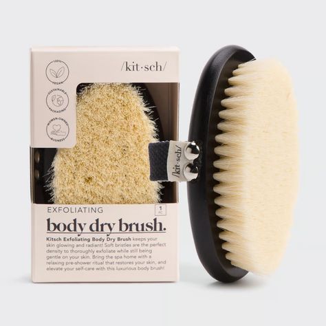 Body Dry Brush – KITSCH Full Body Exfoliation, Spa Home, Hair Color Streaks, Body Shower, Skin Glowing, Dry Brush, Bath And Body Care, Pretty Skin, Body Care Routine