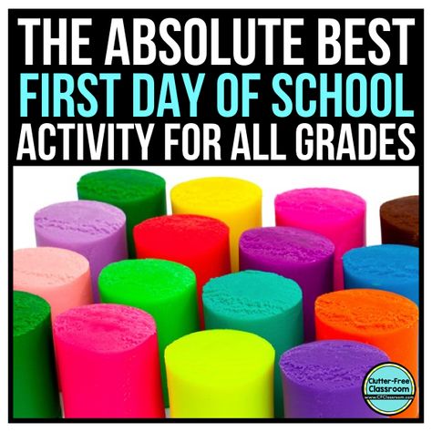 Clutter Free Classroom, First Day Activities, First Week Of School Ideas, School Jobs, First Day Of School Activities, Curriculum Development, School Activity, Primary Teachers, Beginning Of The School Year