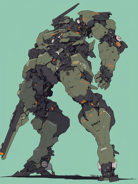 Armored Core Mech Art, Mecha Design Concept Art, Mech Suit Concept Art, Mech Armor, Robot Mechanics, Battle Robots, Robot Animal, Futuristic Robot, Space Ship Concept Art