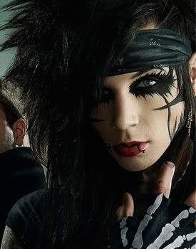 The make up tho... | Andy Biersack Andy Biersak, Jake Pitts, Andy Sixx, Ashley Purdy, Andy Black, Andy Biersack, Veil Brides, Teen Fiction, Black Veil Brides