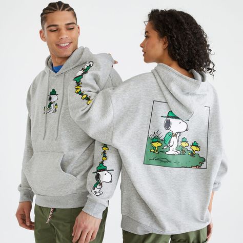 Peanuts Merchandise, Peanuts Shirts, Snoopy Sweatshirt, Cartoon Hoodie, Heather Grey Sweatshirt, Hoodie Graphic, Hiking Adventure, Snoopy And Woodstock, Peanuts Snoopy