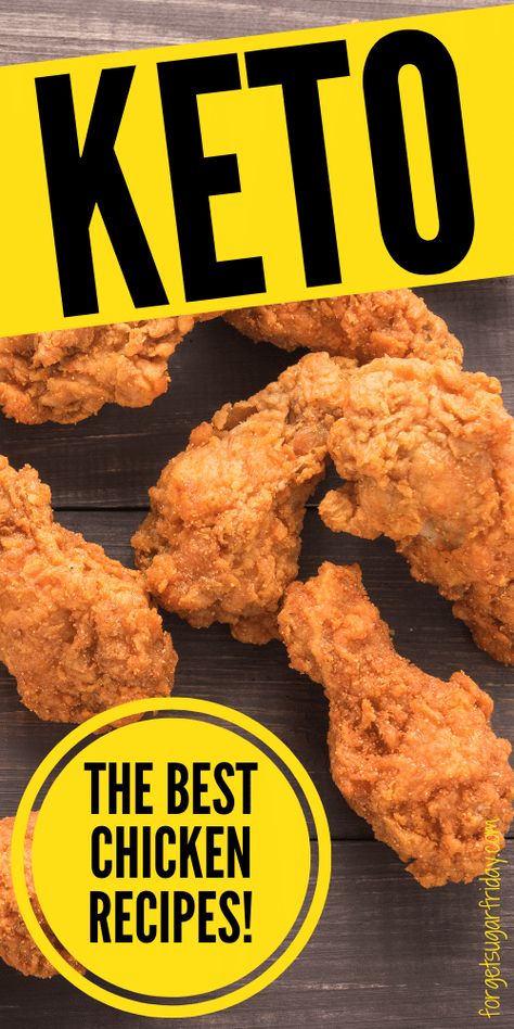 pieces of keto fried chicken Keri Recipes, Chicken Recipes For One, Easy Keto Chicken Recipes, Keto Butter Chicken, The Best Chicken Recipes, Keto Favorites, Keto Chicken Thigh Recipes, Easy Meal Prep Lunches, Keto Chicken Recipes