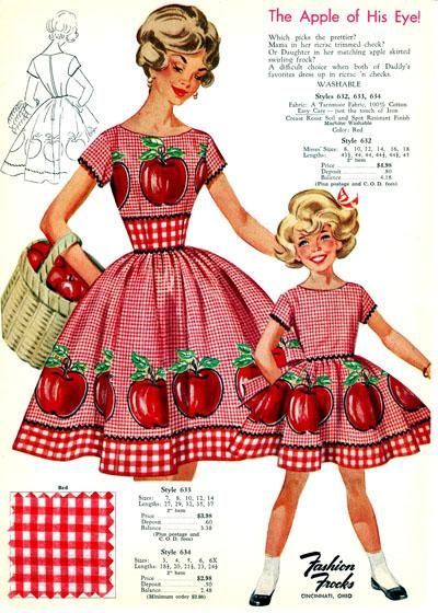 Mommy and Me - Matching mother daughter dresses – Modig Circle Skirt Outfits, Vintage Housewife, Mother Daughter Dresses Matching, Frock Style, Fashion 1960s, Mother Daughter Dress, Vintage Blog, 1960s Fashion, Mother And Daughter