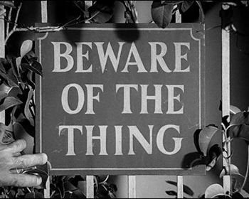 Beware of the Thing sign, The Addams Family Adams Family Halloween, The Addams Family 1964, Thing Addams, Addams Family Theme, Los Addams, Addams Family Musical, Family Halloween Party, Charles Addams, Gomez And Morticia