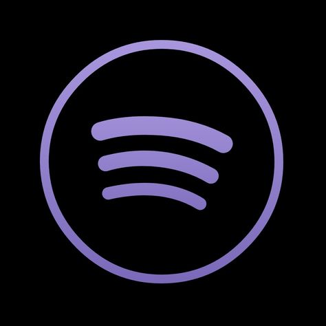 Purple Spotify, Spotify Icon, Black And Purple, Purple, Black