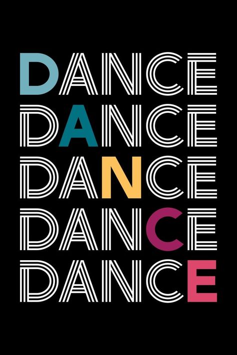 Dance Studio Logo Ideas, Dance Is Life, Dance Lifestyle, Jazz Ballet, Zumba Quotes, Teacher Wallpaper, Dance Studio Decor, Dance Logo, Colorful Typography