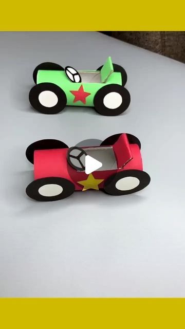 Car Art And Craft For Preschool, How To Make A Toy Car, Car Art And Craft, Preschool Car Activities, Car Crafts For Kids Preschool, Car Crafts For Kids, Car Craft For Kids, Car Activities For Kids, Paper Toy Car