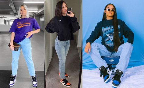 Dear Ladies, here’s the right way to style the Air Jordan 1 Jordan 1 Outfit Women Winter, Air Jordan Outfit Women, Air Jordans Women Outfit, Outfits With Air Jordans, How To Style Jordans, Outfits With Jordan 1s, Cute Outfits With Jordans, Jordan Outfit Women, Air Jordan Outfit