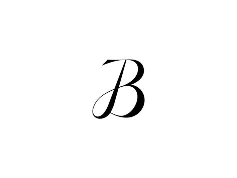 B Calligraphy Letter, Serpent Tattoos, Letter B Tattoo, Landscape Tattoos, Tattoos Abstract, Roses Tattoos, Tattoo Font For Men, Typography Tattoo, Vintage Tattoos