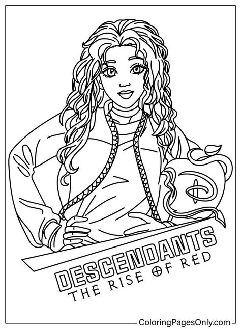 Mystical Kingdom, Descendants Coloring Pages, Popular Disney Movies, Descendants Wicked World, Evie Descendants, Disney Descendants Movie, Descendants 4, Evil Fairy, Red Birthday Party