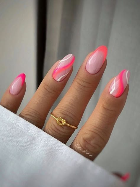 45+ Cute and Chic Pink French Tip Nails to Upgrade Your Style | Kbeauty Addiction Pink Tip Nails, Spring Acrylic Nails, Summery Nails, French Tip Acrylic Nails, Classy Acrylic Nails, Cute Gel Nails, Vacation Nails, Acrylic Nails Coffin Short, Short Acrylic Nails Designs