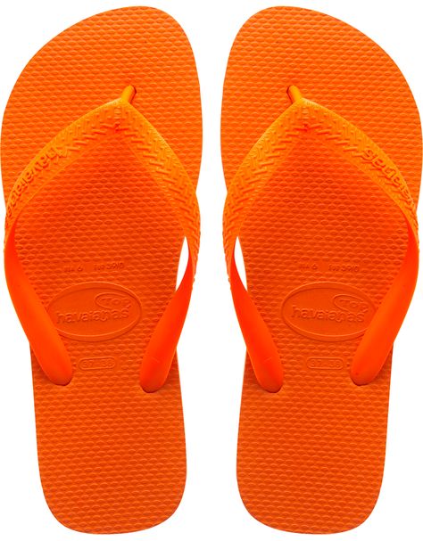 Orange Flip Flops Havaianas, Orange Flip Flops, Beach Sandals Flip Flops, Orange Sandals, Havaianas Flip Flops, Sandals Flip Flops, Sandals For Sale, Pocket Tshirt, Neon Orange