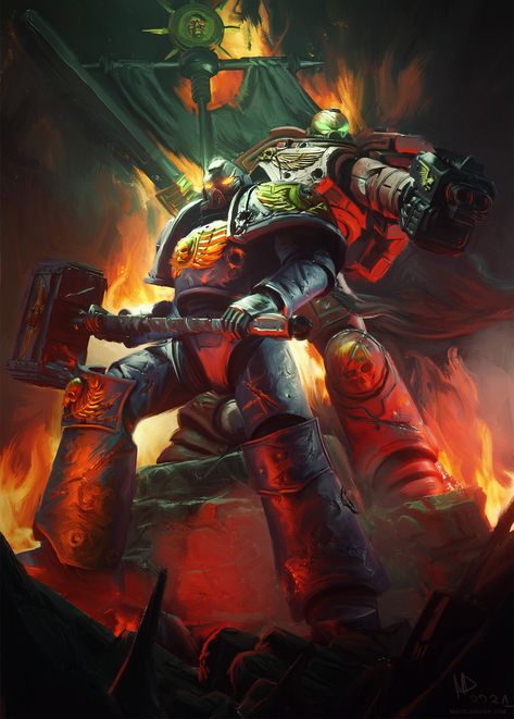 Warhammer 40k Titan, Space Marines 40k, 40k Titan, Battle Brothers, 40k Warhammer, Warhammer 40k Memes, Inspirational Digital Art, Brothers Art, Battle Scene