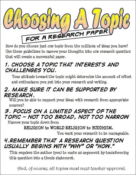 This relates to our unit because it gives pointers on how to choose a topic for a research paper. For example, it is helpful to choose a topic that you are interested in or want to learn more about when choosing a topic (Demi). Christian Classroom, Academic Essay Writing, Expository Writing, Information Literacy, School Essay, Values Education, Research Writing, Admissions Essay, Writing Strategies