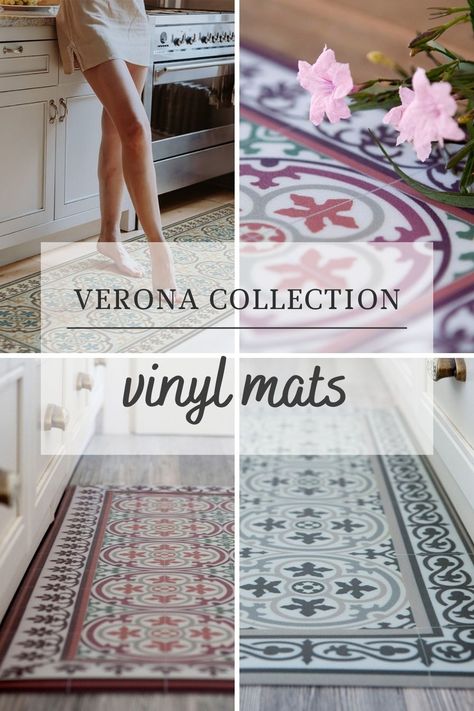 Beautiful colorful rugs and vinyl mats - printed on our top quality vinyl. It's durable, and water resistant. vinyl rugs are a practical choice for the entry, kitchen, hallway, dining room and living room. Vinyl Rug Mat, Vinyl Rugs Kitchen, Vinyl Mat, Vinyl Mats Rugs, Vinyl Rugs, Vinyl Floor Mats, Kitchen Mats, Entryway Mat Indoor, Vinyl Kitchen Floor