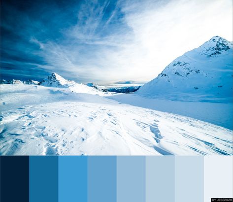 Snow Color Palette, Ice Color Palette, Formal Themes, Pallet Color, Ice Palace, Themed Rooms, Color Schemes Colour Palettes, Quilting Inspiration, Color Palate