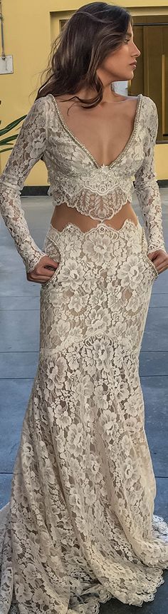 Robes Glamour, Galia Lahav, Chique Outfits, Lace Mermaid, Luxury Bridal, Mermaid Gown, Lace Fashion, Gorgeous Gowns, Looks Style