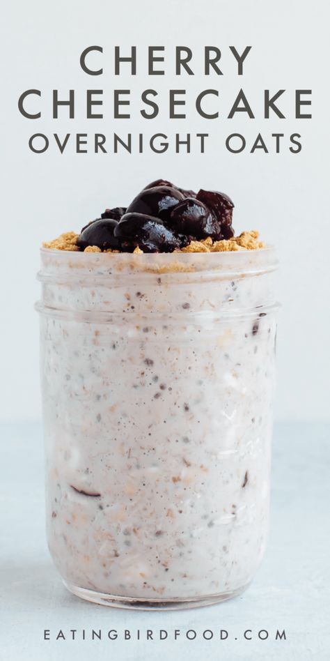 Four new summer fruit overnight oats recipes to add to your rotation! All four are themed around fruity summertime desserts — strawberry shortcake, peach pie, blueberry cobbler and cherry cheesecake. Serve them for breakfast, snack or even dessert… they’re that good! Fruit Overnight Oats, Cheesecake Overnight Oats, Overnight Oats Recipe Easy, Best Overnight Oats Recipe, Overnight Oats Recipes, Eating Bird Food, Overnight Oatmeal Recipes, Easy Overnight Oats, Oat Recipes Healthy