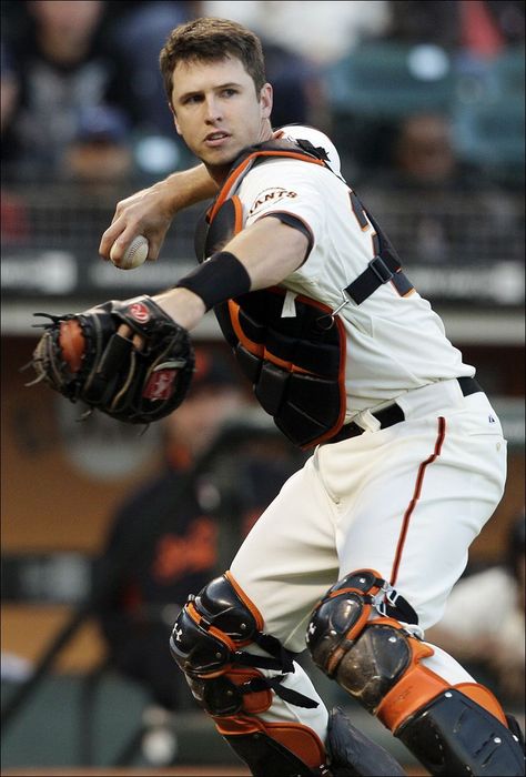 March 27th--today is Buster Posey's Birthday! He was born in Leesburg, Georgia in 1987 and he has been pretty busy since! Rookie of the Year in 2010, League MVP in 2012, 2 World Series rings and the list goes on and on. He is married to his high school sweetheart, Kristen and they are the proud parents of twins! Happy Birthday Buster! Sf Giants Baseball, San Francisco Giants Baseball, Baseball Catcher, Giants Baseball, Buster Posey, Giants Fans, Baseball Boys, Mlb Players, Arizona Diamondbacks