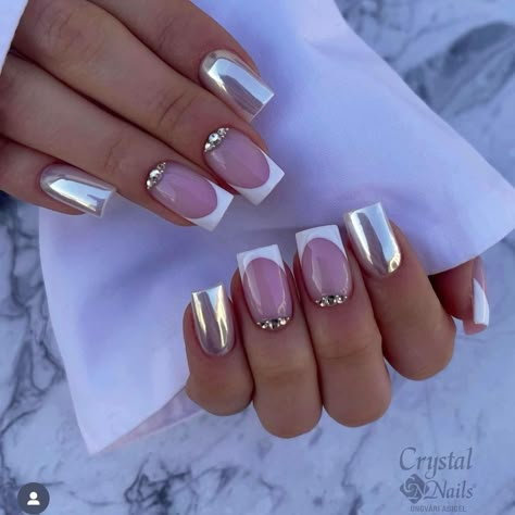 Chromatic Nails, Milky Pink, Shine Nails, Crystal Nails, Trendy Nails, Natural Nails, Hair And Nails, Makeup Nails, Manicure