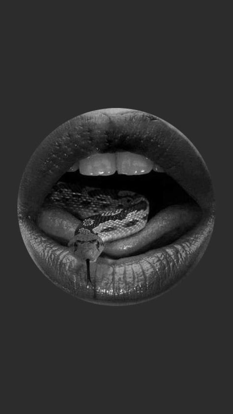 Person Photography, Pretty Snakes, Snake Wallpaper, Lip Wallpaper, Pretty Jewelry Necklaces, Snake Art, Mystical Art, Scary Art, Dark Photography