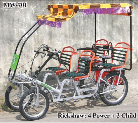 Makers of Four Wheel Bicycles and Adult Trikes 4 Wheel Bicycle, Electric Bike Diy, Bike Cart, Bicycle Diy, Family Bike, Pvc Projects, Tandem Bike, Cruiser Bicycle, Custom Bicycle