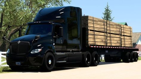 International LT Navistar International, American Trucks, American Truck Simulator, Custom Truck, Big Rig Trucks, Big Rig, Custom Trucks, Semi Trucks, Chevy Trucks