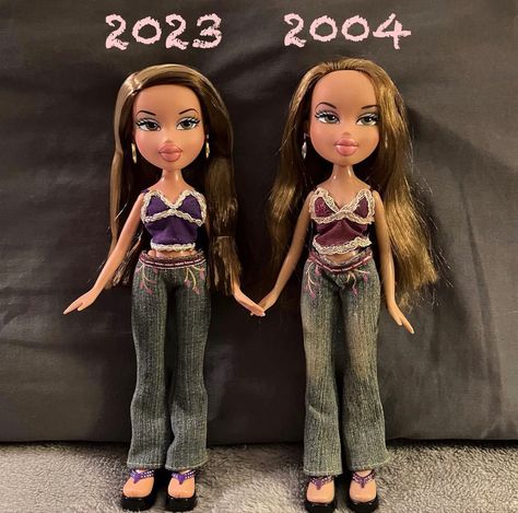 #bratz #dolls #2000s 2000s Bratz Dolls, Bratz Dolls 2000s, Bratz Dolls Original, Dolls 2000s, 2000s Dolls, Old Barbie Dolls, 2000s Bratz, Bratz Doll Outfits, Bratz Girls