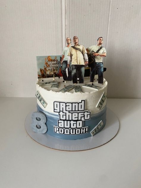 Cake Gamer Birthday, Gta Cake Ideas, Gta Cake, Bon Voyage Cake, Cake Designs For Boy, 6th Birthday Cakes, Gta 6, Mehndi Designs Bridal Hands, 6 Cake