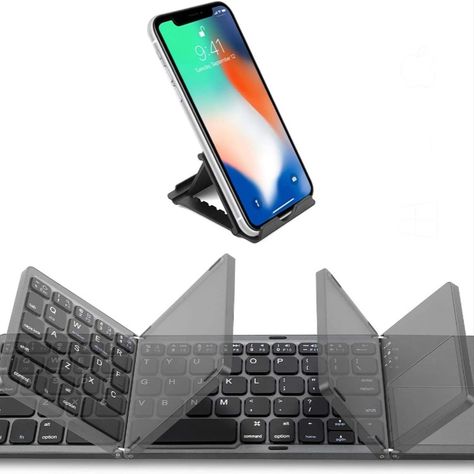 The mini wireless folding keyboard is very compact and very suitable for travel! You can use it in cars, airplanes, and anywhere you need to type. This amazing little machine is compatible with most modern equipment. It can help you stay productive even if you are not at home or in the office. Folding Keyboard, Keyboard With Touchpad, Portable Keyboard, Keyboard Case, Wireless Keyboard, Bluetooth Keyboard, Asus Rog, Bluetooth Device, Ipad Air 2