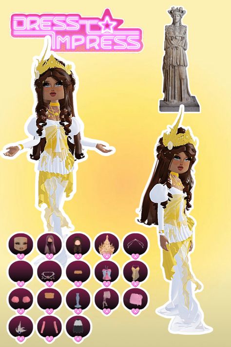 • 🏵️ • - #fyp #dti #dresstoimpress #dress #to #impress #roblox #dtiideas #aesthetic #outfitideas #dresstoimpressideas #idea #board #pin #robloxpin #robloxdti #robloxdresstoimpress Greek Goddess To Impress, Dti Outfit Greek God, Dress To Impress Outfits Greek Goddess, Dress To Impress God, Statues Dress To Impress Outfit, Dress To Impress Theme Greek God/goddess, Dti Theme Greek Goddess, Greek Goodness Dress To Impress, Dress To Impress Roblox Game Outfit Ideas Theme Greek God/goddess