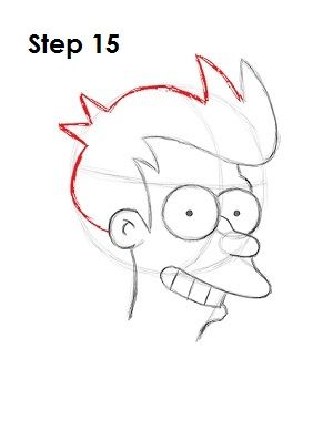 How to Draw   Fry 15 Drawing Items, Fry Futurama, Futurama Characters, Shoe Custom, Cartoon Drawing Tutorial, Cartoon Drawing, Futurama, Learn How To Draw, Disney Drawings