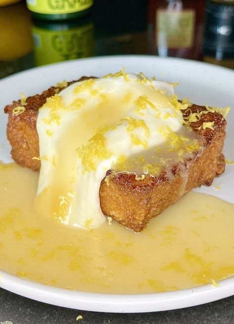 Lemon Cream Honey Toast | kingcooks Cream Cheese Toast, Cream Cheese Whipped Cream, Lemon Whipped Cream, Chicken Alfredo Pizza, Alfredo Pizza, Cream Honey, Honey Toast, Breakfast Sweets, Creamed Honey