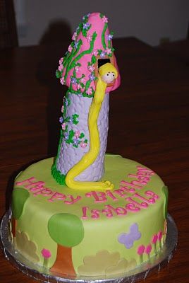 Rapunzel Cake Cake Ideas Simple, Cake Fail, Tangled Cake, Rapunzel Cake, Cake Fails, Tangled Birthday, Fairy Parties, Let Down, Fancy Cakes