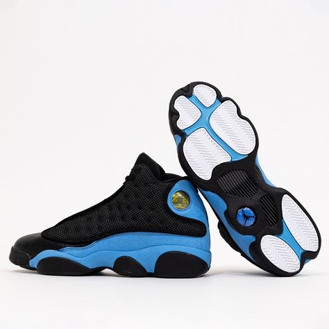 Air Jordan 13 “University Blue” features Black used on the 3M reflective mesh panels, leather toe box, tongues, laces, liner, and midsole. University Blue suede overlays, White tongue branding and rubber outsole sole completes the design. #chicago #nike #SNKRS #airjordan13UniversityBlue #jordan13UniversityBlue #sneakerhead #sneaker #UniversityBlue #streetwear #airjordan13UniversityBlue #menswears #airjordan13UniversityBlue #jordan13UniversityBlue #kicksonfire #topsandbottoms #topsandbottomsusa Jordan 13 University Blue, White Tongue, Jordan 13 Black, Nike Snkrs, 3m Reflective, Jordan 13, University Blue, Blue Nike, Blue Suede