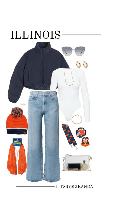 ILLINOIS GAMEDAY FIT | curated on ltk #outfitinspo #gameday #gamedayfit #outfit #fashion #illinois Illinois, Outfit Inspo